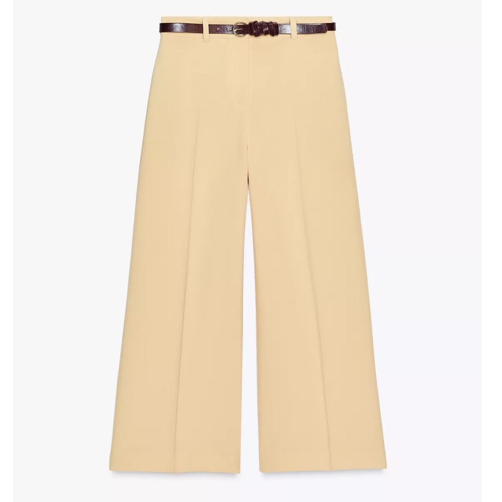 Zara yellow Wide-Leg pants - Picture 6 of 10
